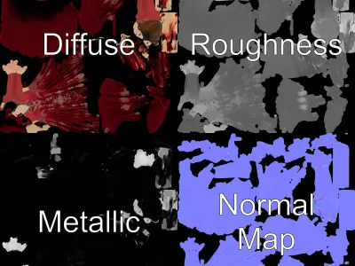 Regal Gown Character  D Model Rigged and Animated Low-poly 3D model