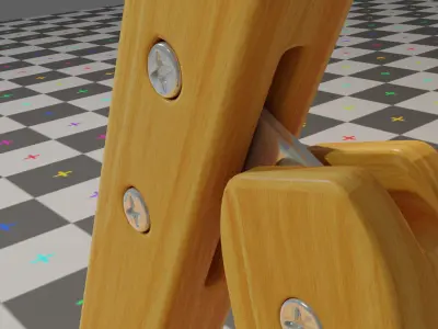 Foldable chair 3D model
