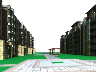 Multi Residential 3D model 45