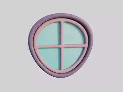 Cartoon Window 31b 3D model