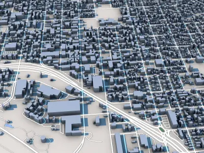 Santa Barbara City California 3D model