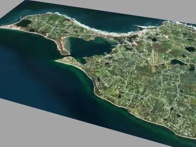 Block Island USA  3D model
