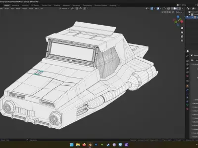 Ferrix Riot Speeder - Star Wars Andor 3D model