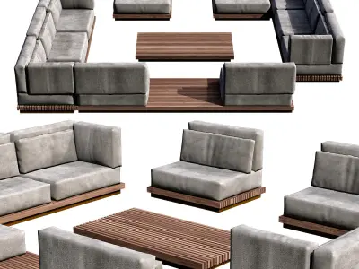 SITTING AREA NO6 A 3D model