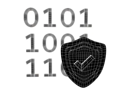 Data Protect Icon v1 005 Low-poly 3D model