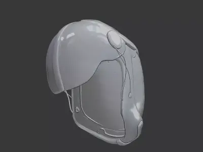 Sci Fi Helmet 3D Printable  3D print model