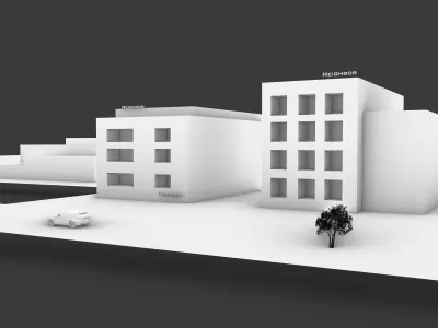 Graphic city Free 3D model