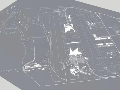 Incheon International Airport Seoul South Korea 3D model