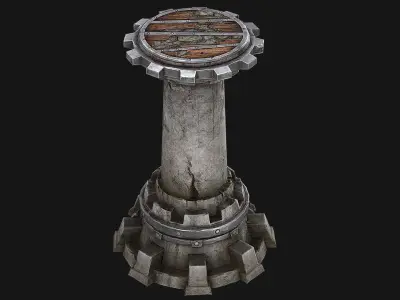 Tower Defense Low-poly 3D model