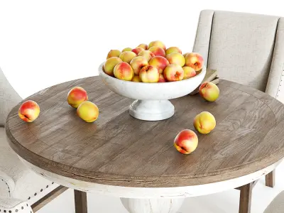 Curations Limited - Trestle Vintage light table set 3D model