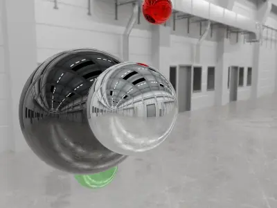 HDRI - Industrial Hall Interior 2 Texture