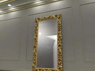 carved mirror 3D model
