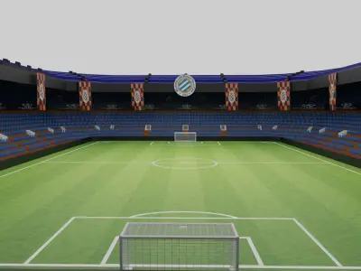 Montpellier Football Stadium Low-poly 3D model