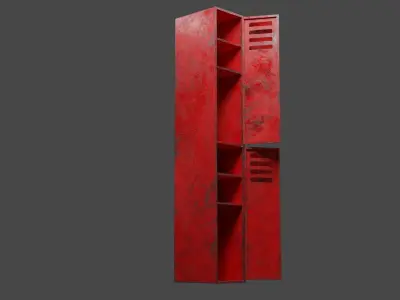 Damaged Locker 3D model