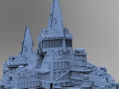 Wizards Master Fortress Towers 3  3D model