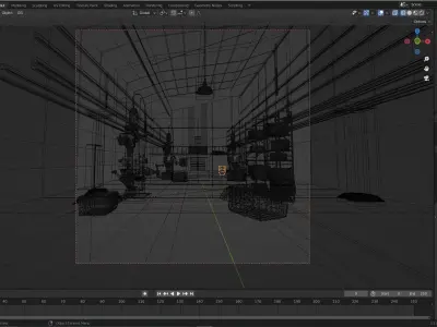 High Quality High Poly WareHouse Scene Ready For games 3D model