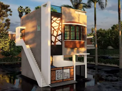 small house 3D model 4