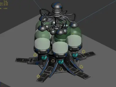 Machinery - Spacecraft - Functional Objects 06 3D model