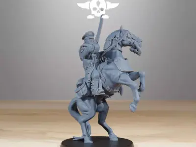 GrimGuard Cavalry Captain  3D print model