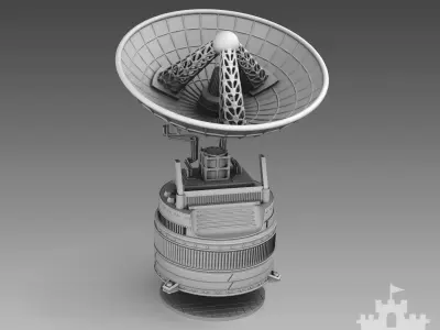  Martian radio station 3D print model