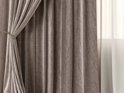 Curtain modern 13 3D model