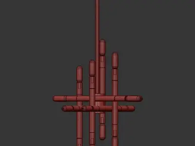 LE PENTAGONE PENDANT 3D model