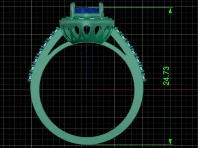 Jewelry ring 397 3D print model