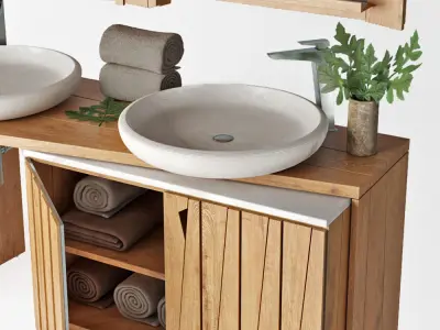 Bati Ubud double cabinet 3D model