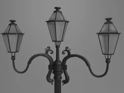 Classic Streetlight 3D model