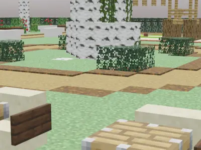 Minecraft Park  Low-poly 3D model