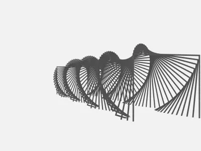 parametric pergola 3D model