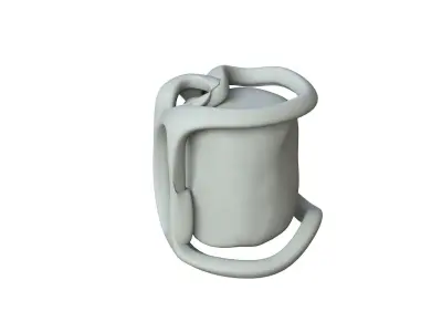 SciFi Shape Object Low Poly 235 Low-poly 3D model