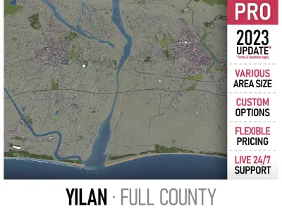 Yilan Low-poly 3D model