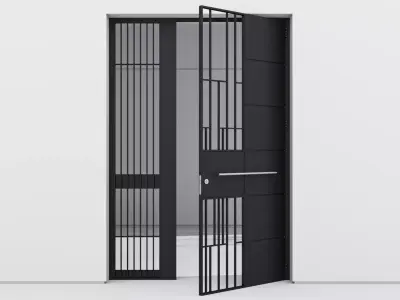 Aluminium door 189 3D model
