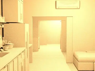 Furnished Underground Bunker No Materials Free 3D model