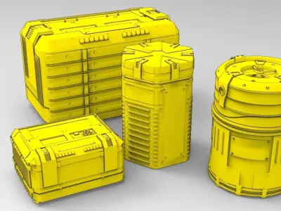 Container sci-fi 2020 3D model