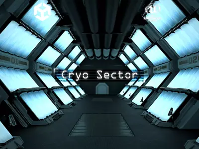 Location - Cryo Sector  Low-poly 3D model