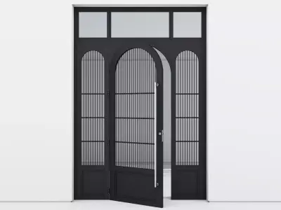 Aluminium door 328 3D model