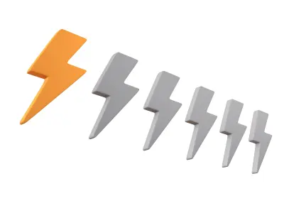 Lightning Ranking Symbol V1 002 Low-poly 3D model