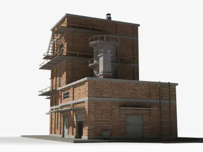 Factory xx18 Low-poly 3D model purchase