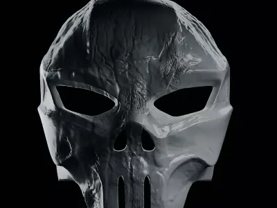 Punisher style mask  Free 3D print model