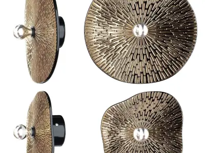 Flammulina Bra Wall Lamp 3D model