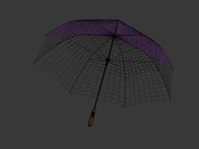 Umbrella Low-poly 3D model