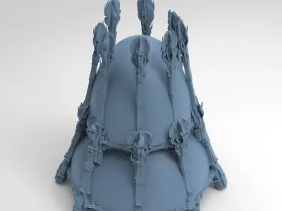 Ancient Crete stone theatre  Low-poly 3D model