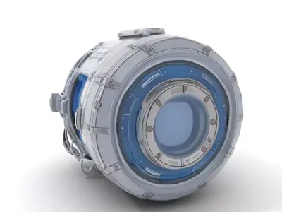 Futuristic SciFi Energy Core model pack Low-poly 3D model buy