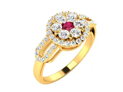 Women Ring  Render 3dm STL OBJ FBX Details 3D print model 180