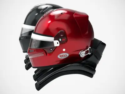  3D Bell HP-77 Style Racing Helmet 