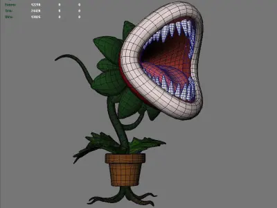 Piranha flower 3D model