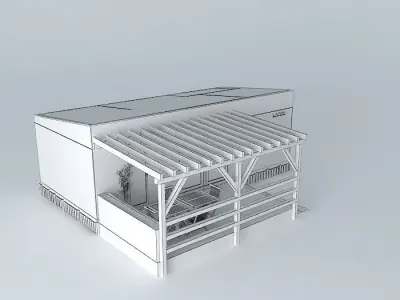 Modern mobile home Free 3D model