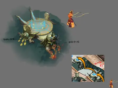 Game Transmission entrance - ejection station 01 3D model